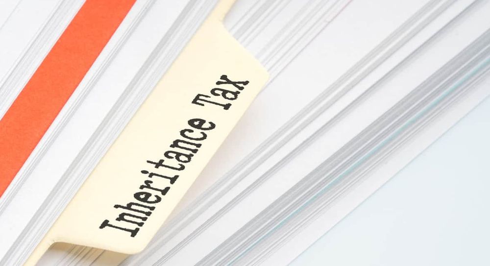 Inheritance tax tab in a file.
