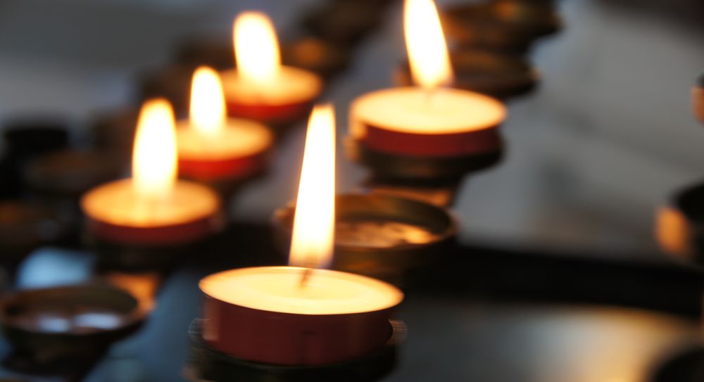 funeral candles for remembrance