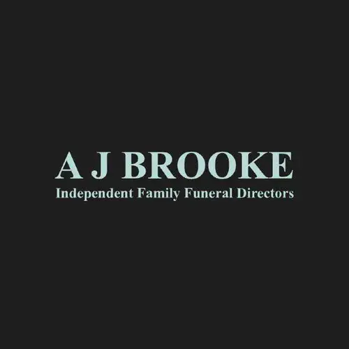 Logo for A J Brooke funeral directors in Crown Corner RG45 7AD