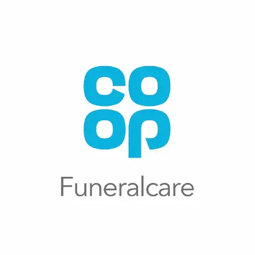 Co-op Funeralcare logo for Roy J Larcombe funeral directors in Cardiff CF24 2DT