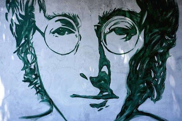 Painting of John Lennon.