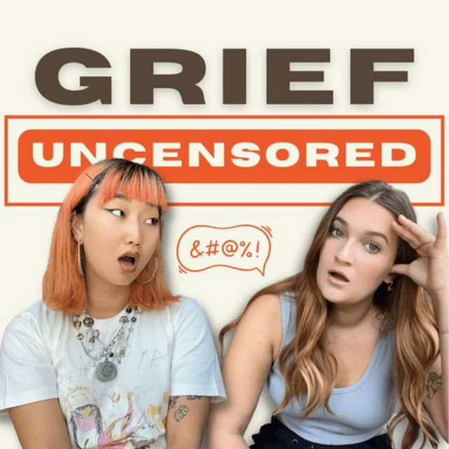 Grief Uncensored Podcast logo for grief and bereavement podcast