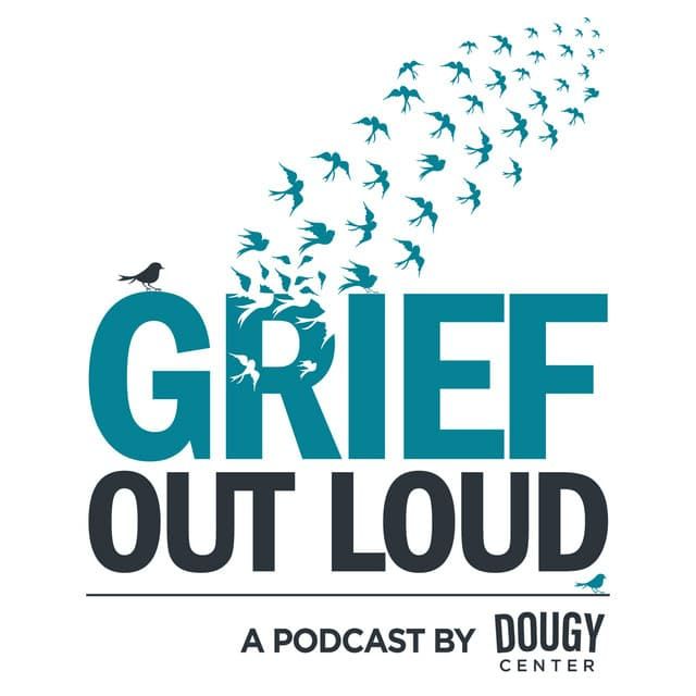 Grief Out Loud Podcast logo for grief and bereavement podcast