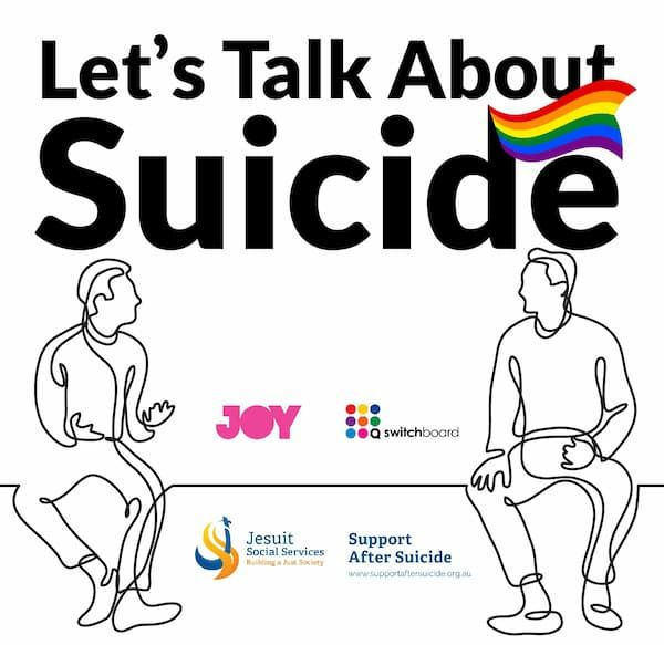 Let's Talk About Suicide Podcast Logo for grief and bereavement podcast